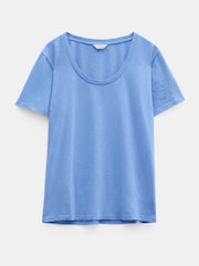Azul claro - Hush Hari Scoop Neck Slub T-Shirt - Imagen 5 de 5