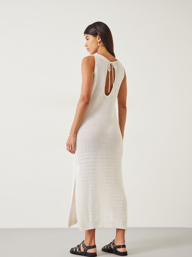 Hush White Clara Knitted Beach Dress - Image 3 of 5