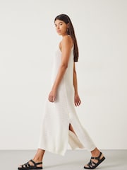 Hush White Clara Knitted Beach Dress - Image 4 of 5