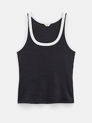 Hush Black Lena Contrast Trim Vest - Image 5 of 5