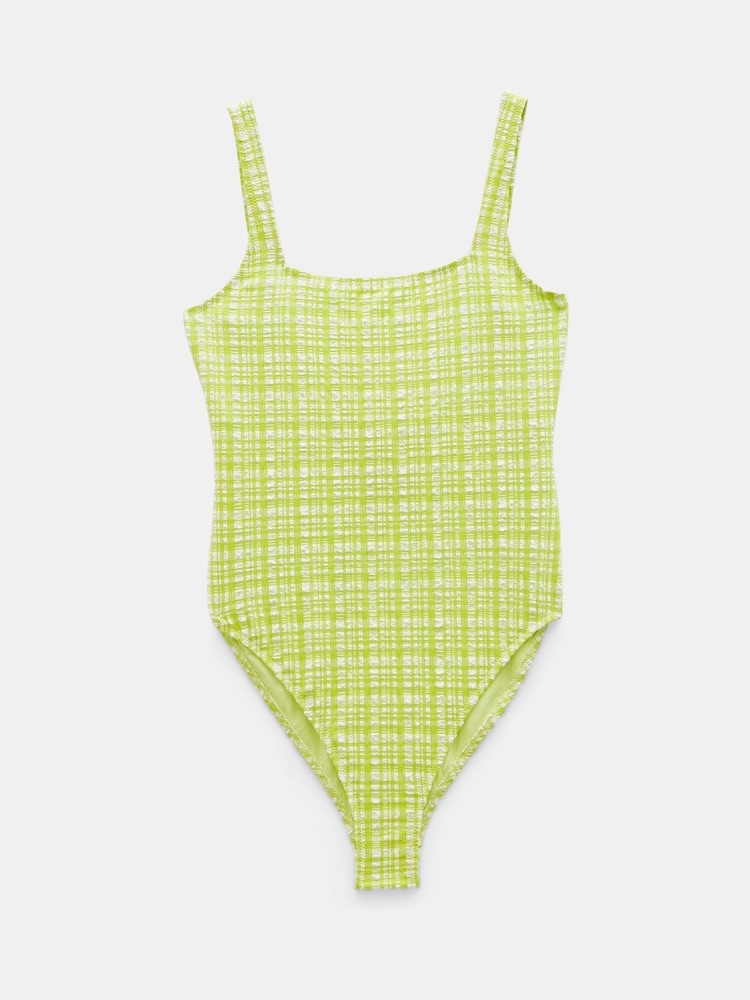Hush Green Lola Stripe Scoop Swimsuit - Image 5 of 5 Hush Green Lola Stripe Scoop Swimsuit - Image 5 of 5