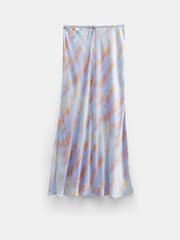 Hush Blue Indra Satin Maxi Skirts - Image 5 of 5