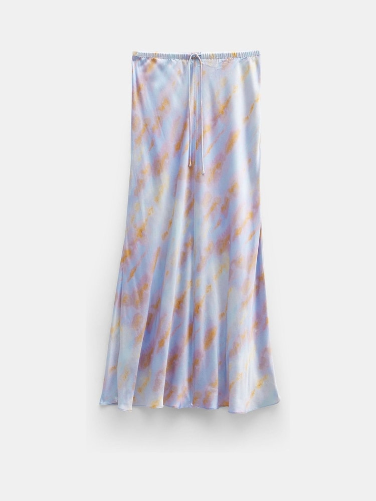 Hush Blue Indra Satin Maxi Skirts - Image 5 of 5