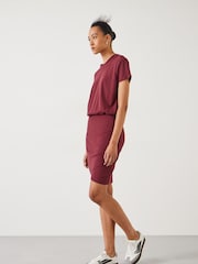 Hush Red Marlie Jersey Mini 100% Cotton Dress - Image 4 of 5