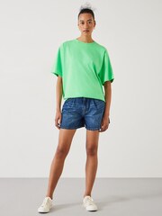 Hush Green Flo Oversized 100% Cotton T-Shirt - Image 2 of 4