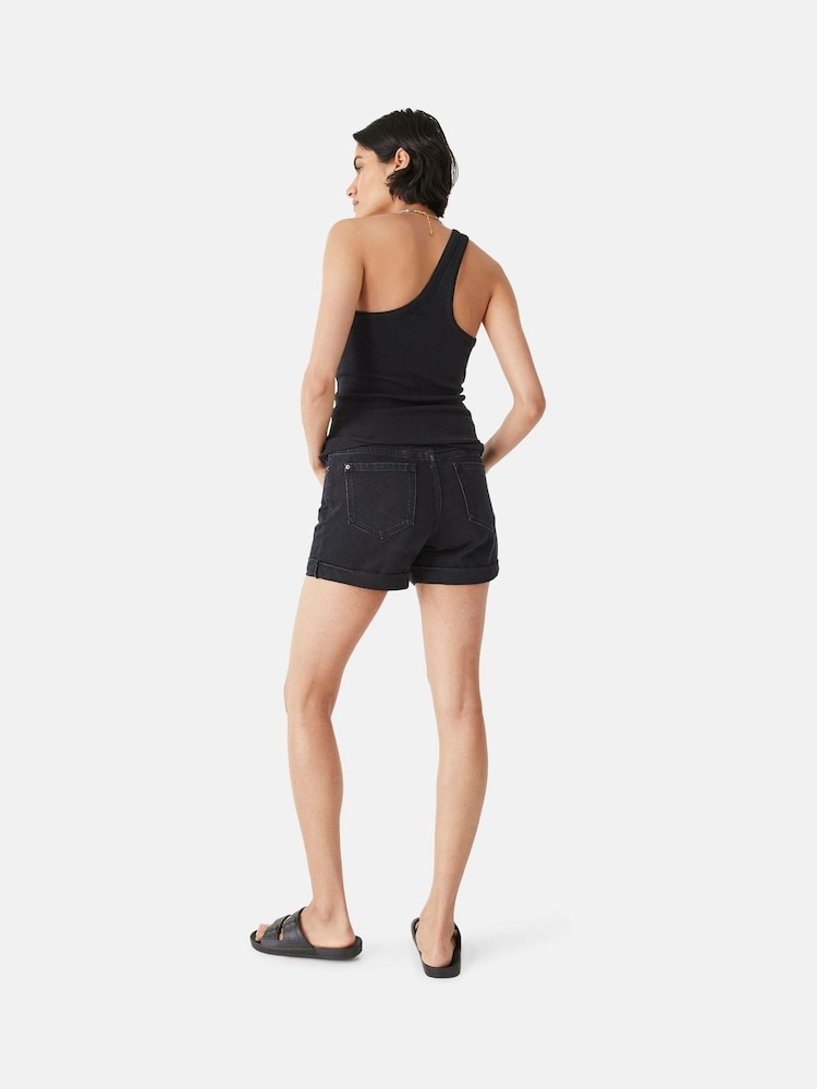 Hush Black Nula One Shoulder Vest - Image 2 of 5