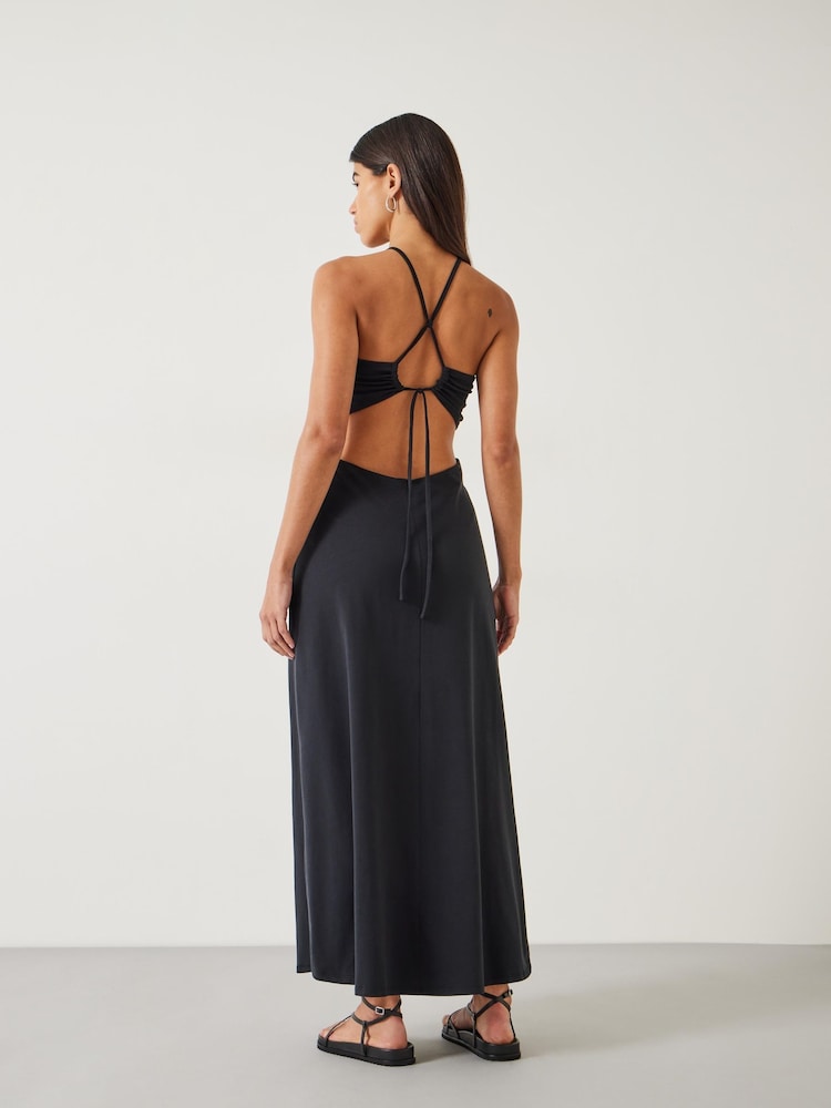 Buy Hush Black Jemma Cotton Jersey Cut-Out Dress from Next Turkey Buy Hush Black Jemma Cotton Jersey Cut-Out Dress from Next Turkey