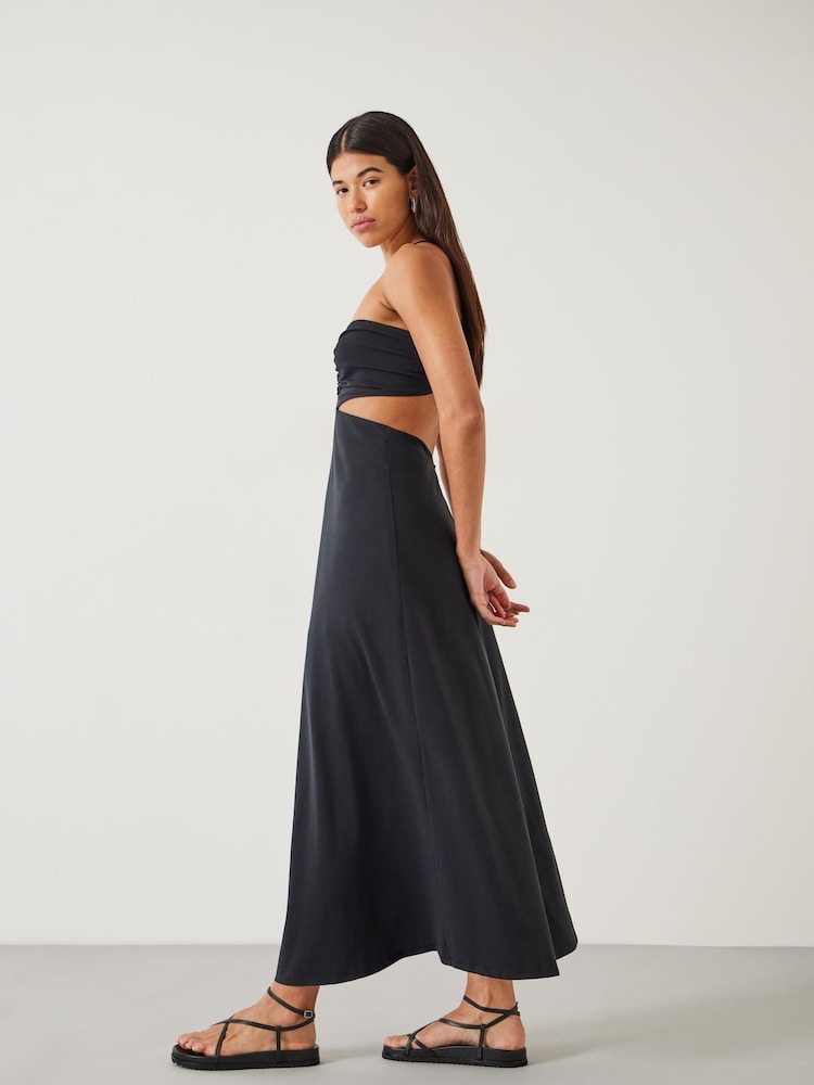 Buy Hush Black Jemma Cotton Jersey Cut-Out Dress from Next Turkey