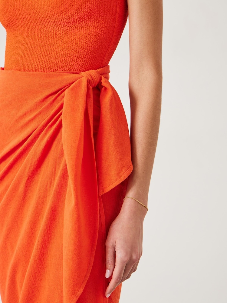 Hush Orange 100% Cotton Ruby Sarong - Image 4 of 5