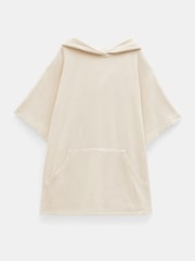 Hush White Taylah Towelling 100% Cotton Hoodie - Image 5 of 5