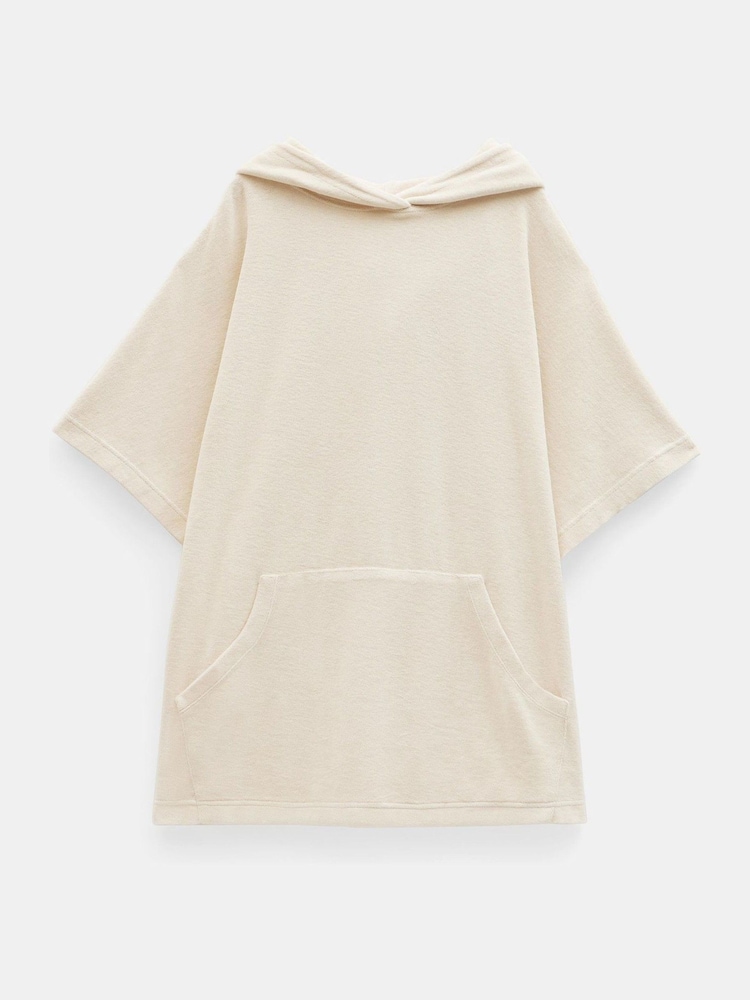 Hush White Taylah Towelling 100% Cotton Hoodie - Image 5 of 5 Hush White Taylah Towelling 100% Cotton Hoodie - Image 5 of 5