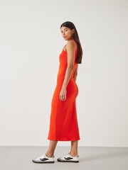 Hush Orange Sleeveless Judy Jersey Midi Dress - Image 4 of 4