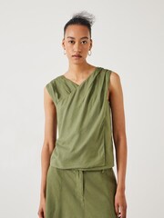 Hush Green Kimi Reversible 100% Cotton Waistcoat - Image 4 of 5