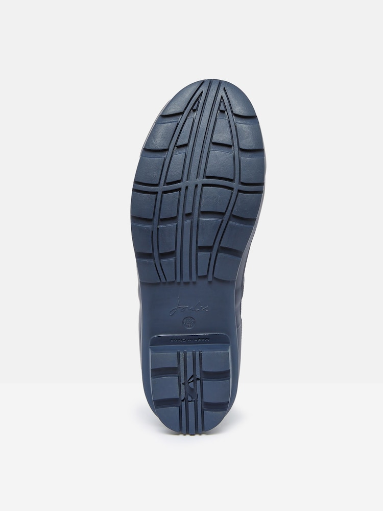 Joules Printed Navy Blue Adjustable Tall Wellies - Image 5 of 5