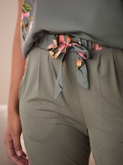 B by Ted Baker Green Satin Jersey Mix Pyjamas Set - Bild 20 von 26