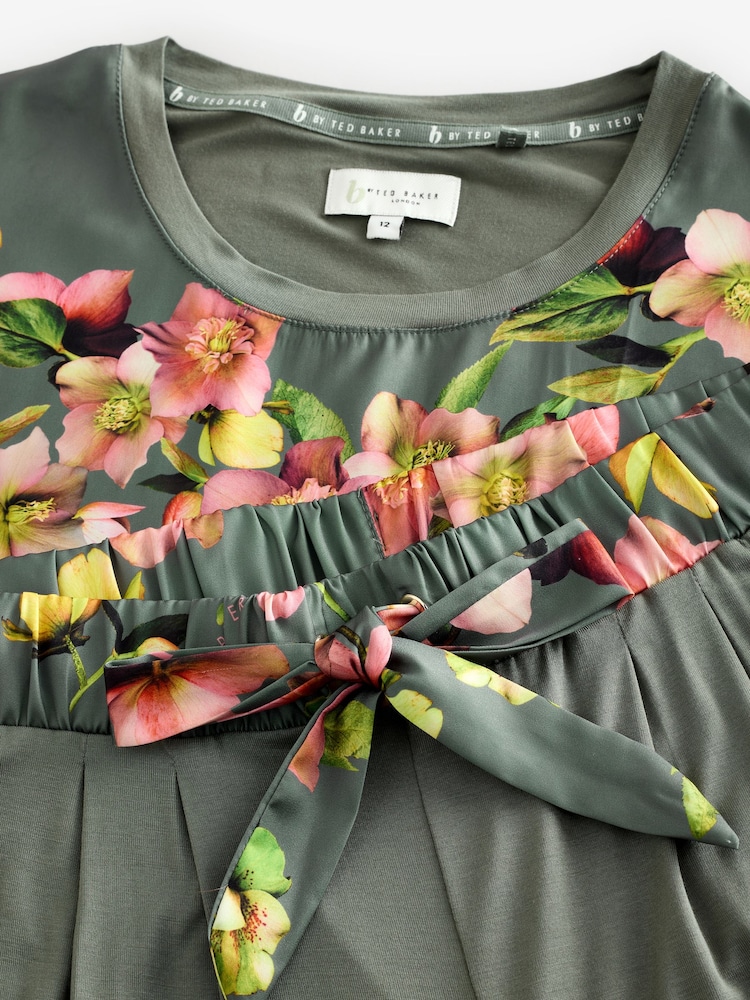 B by Ted Baker Green Satin Jersey Mix Pyjamas Set - Image 25 of 26