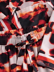 B by Ted Baker – schwarzer Satin-Jacquard-Pyjama - Bild 8 von 9
