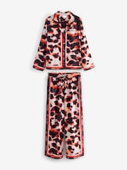 B by Ted Baker – schwarzer Satin-Jacquard-Pyjama - Bild 5 von 9