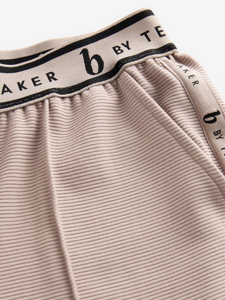 B by Ted Baker Pink Ribbed Cuffed Joggers - Image 7 of 9