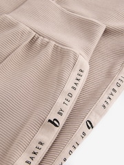 B by Ted Baker Pink Ribbed Cuffed Joggers - Image 8 of 9