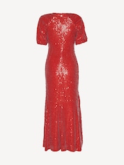 Rotate Red Mini Sequins Dress - Image 5 of 5