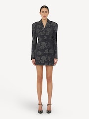 Rotate Grey 3D Flower Blazer Dress - Image 1 of 4