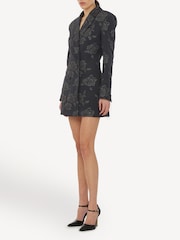 Rotate Grey 3D Flower Blazer Dress - Image 3 of 4