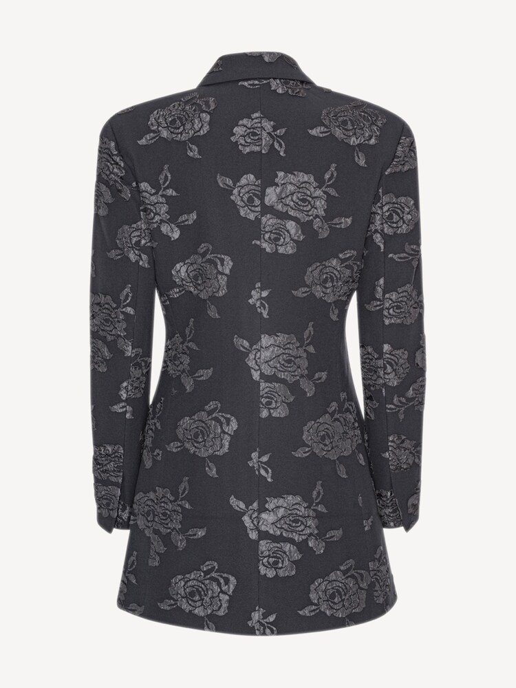 Rotate Grey 3D Flower Blazer Dress - Image 4 of 4 Rotate Grey 3D Flower Blazer Dress - Image 4 of 4