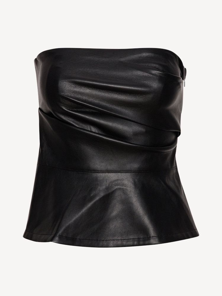 Rotate Black Bardot Draped Top - Image 7 of 7