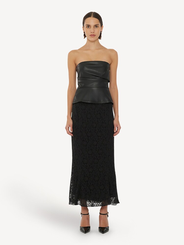 Rotate Black Lace Midi Skirt - Image 1 of 5