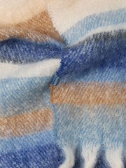 FatFace Blue Skinny Stripe Scarf - Image 2 of 2