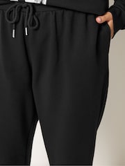 Yours Curve Black Slouch Sweatshirt & Jogger Set - Image 5 of 6