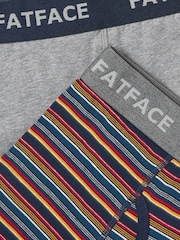 FatFace Navy Whistler Stripe Boxers 2 Pack - Image 2 of 2