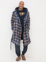 FatFace Chepstow Navy Dressing Gown - Image 1 of 5