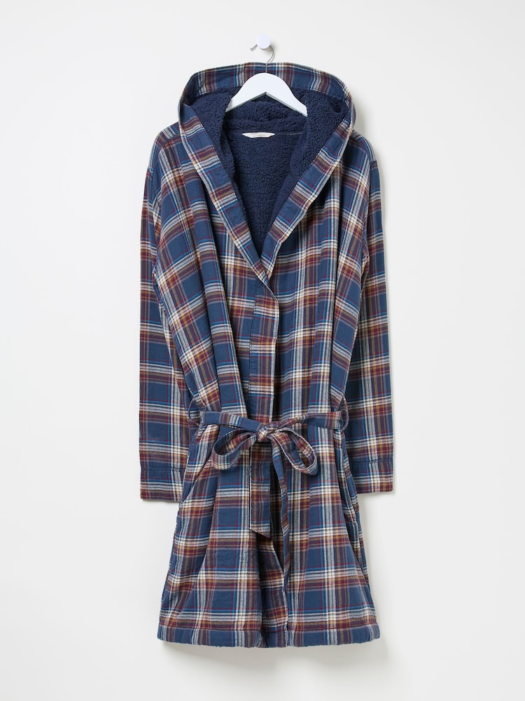FatFace Chepstow Navy Dressing Gown - Image 5 of 5 FatFace Chepstow Navy Dressing Gown - Image 5 of 5
