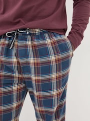 FatFace Navy Chepstow Check 100% Cotton Pyjama Bottoms - Image 5 of 7