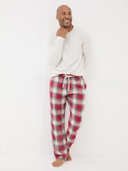 FatFace Bramber Red Check Pyjama Bottoms - Image 3 of 6
