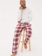 FatFace Bramber Red Check Pyjama Bottoms - Image 4 of 6
