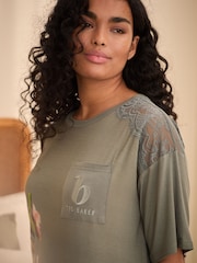 B by Ted Baker Green Jersey Viscose Lace Nightie - Image 10 of 15
