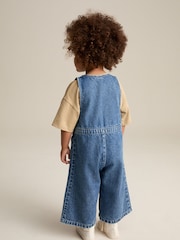 Denim 100% Cotton Sleeveless Wide Leg Jumpsuit (3mths-8yrs) - Image 3 of 9