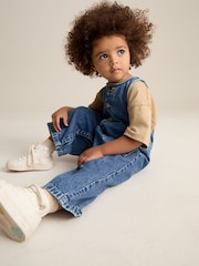 Denim 100% Cotton Sleeveless Wide Leg Jumpsuit (3mths-8yrs) - Image 4 of 9