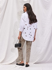 Ro&Zo Animal Leopard Print 7/8 Capri - Image 6 of 6
