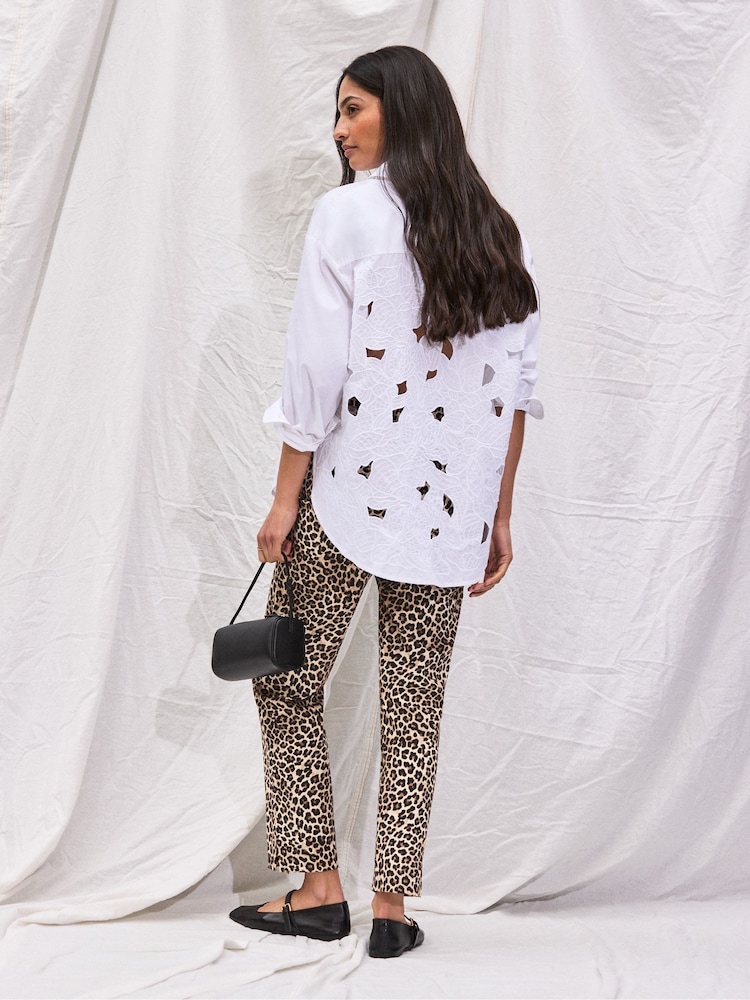 Ro&Zo Animal Leopard Print 7/8 Capri - Image 6 of 6