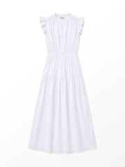 Ro&Zo White Cotton Frill Sleeve Dress - Image 5 of 5