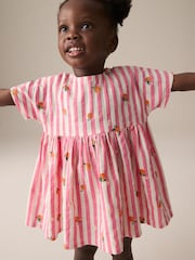 Pink Stripe Boxy Summer Dress (3mths-8yrs) - Image 1 of 8