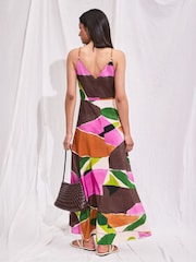 Ro&Zo Pink Abstract Geo Print Dress - Image 5 of 5