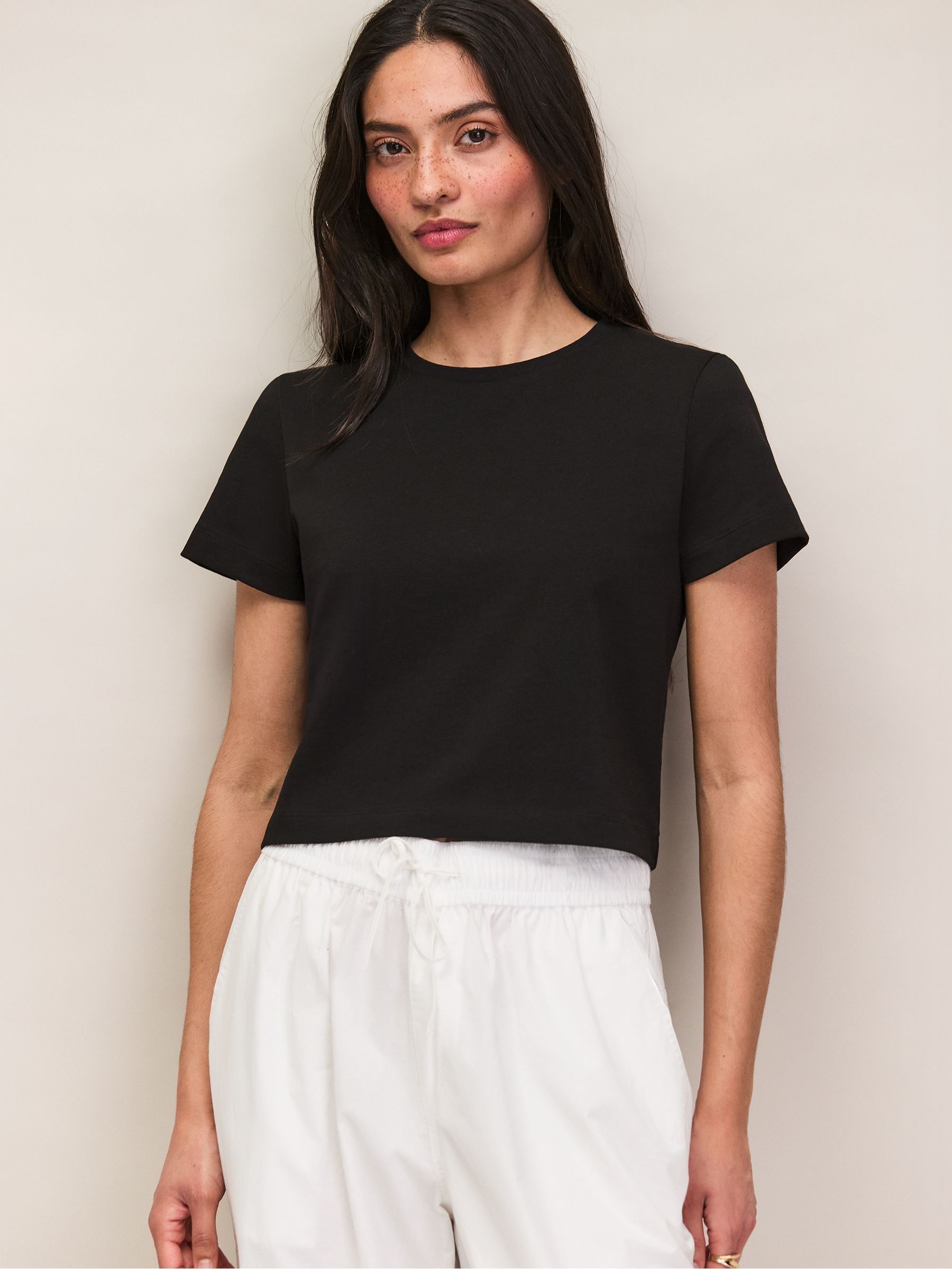 Buy Ro&Zo Black Cotton Jersey Baby T-Shirt from Next Romania