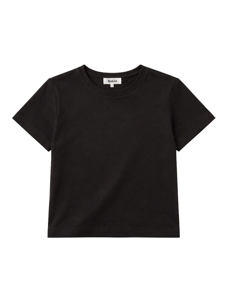 Ro&Zo Black Cotton Jersey Baby T-Shirt - Image 1 of 1