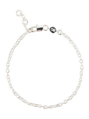Oliver Bonas Silver Plated Awel Textured Oval Chain Bracelet - Image 1 of 5