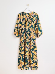 Oliver Bonas – Midikleid mit tropischem Floral Muster - Bild 2 von 6